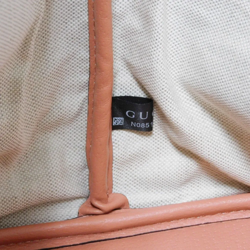 GUCCI Tote Bag 741424 FACC5 5748 GG canvas x calf leather pink Double G WG Shoulder Bag GG canvas GG Ophidia Large Tote Women Used
