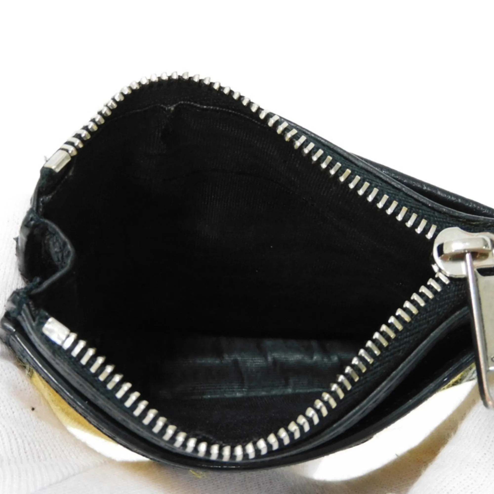 Gucci yellow Nylon Leather Coin Purse/Coin Case (Pre-Owned)