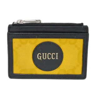 Gucci yellow Nylon Leather Coin Purse/Coin Case (Pre-Owned)