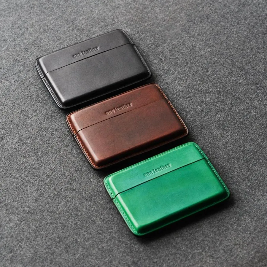 Handmade Black Leather Slim Mens 10pcs Cigarette Holder Case Cool Custom Cigarette Case for Men