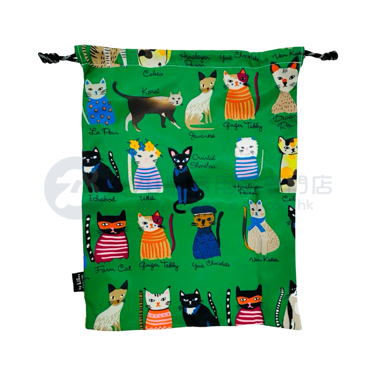 Handmade Water Resistant shoes bag (Stylish Fancy Cat 479)