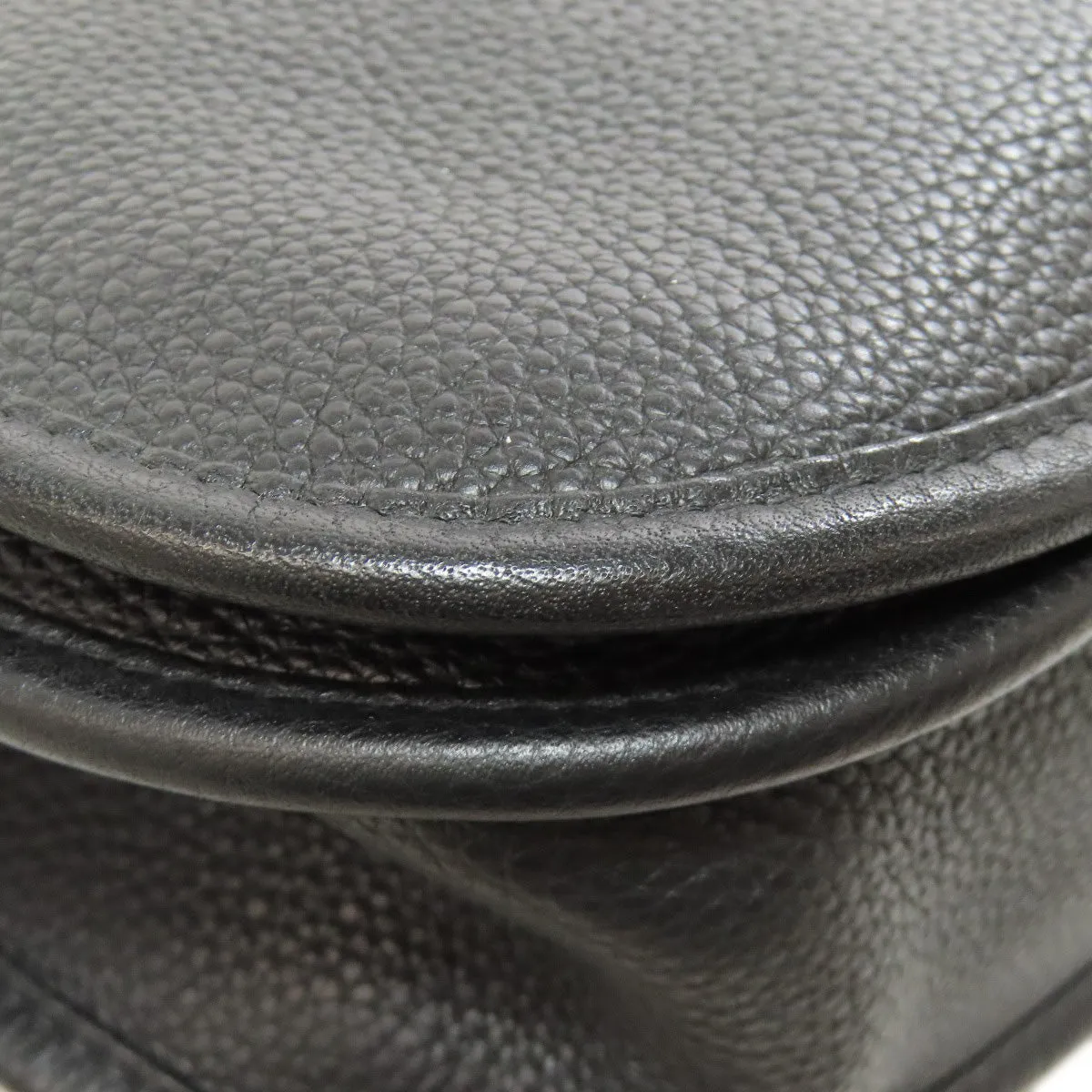 HERMES Shoulder Bag Taurillon Clemence black Evelyn 3 PM SilverMetal