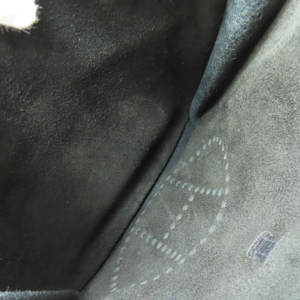 HERMES Shoulder Bag Taurillon Clemence black Evelyn 3 PM SilverMetal