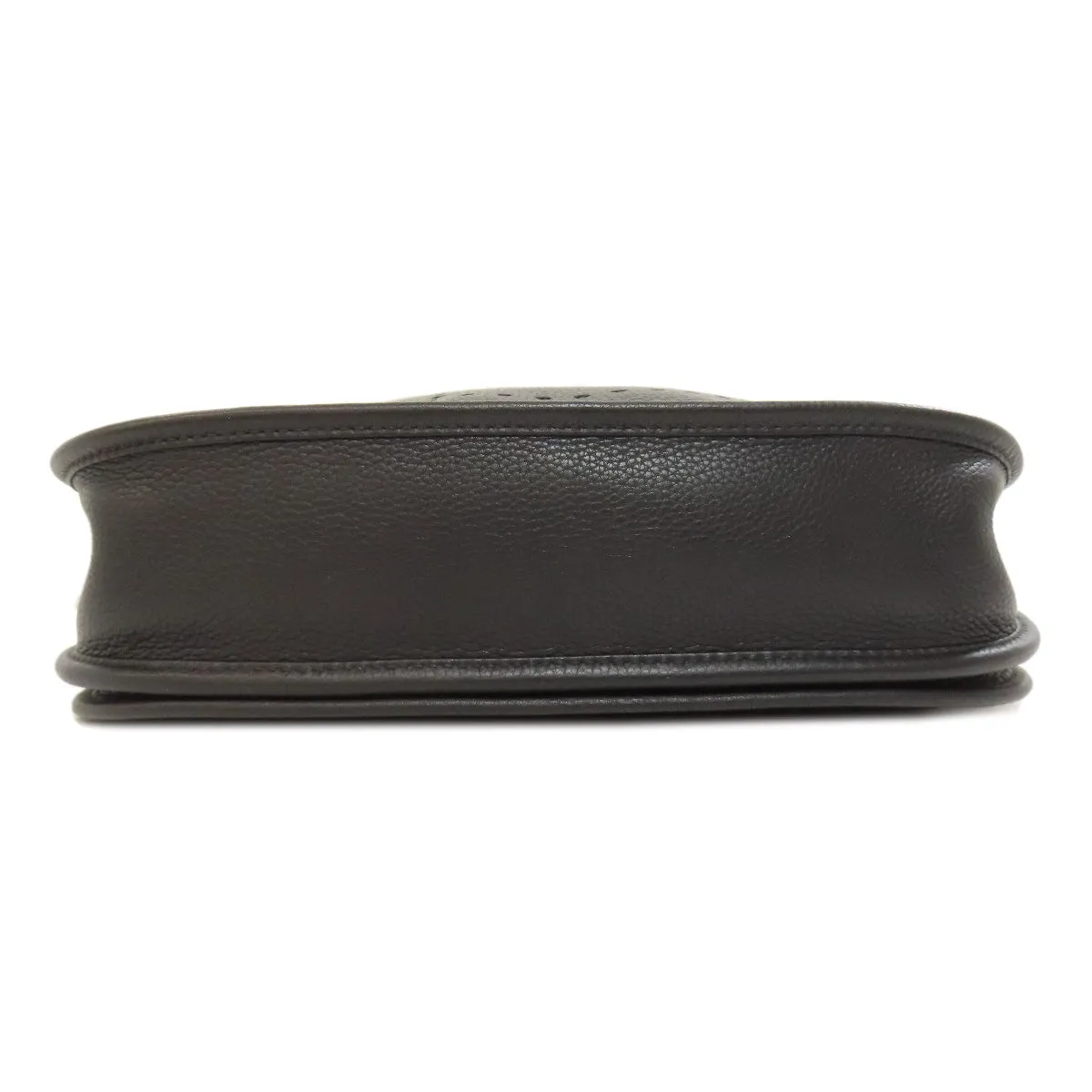 HERMES Shoulder Bag Taurillon Clemence black Evelyn 3 PM SilverMetal