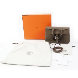 HERMES Shoulder Bag Taurillon Clemence Etope Arzan 31 Women Used
