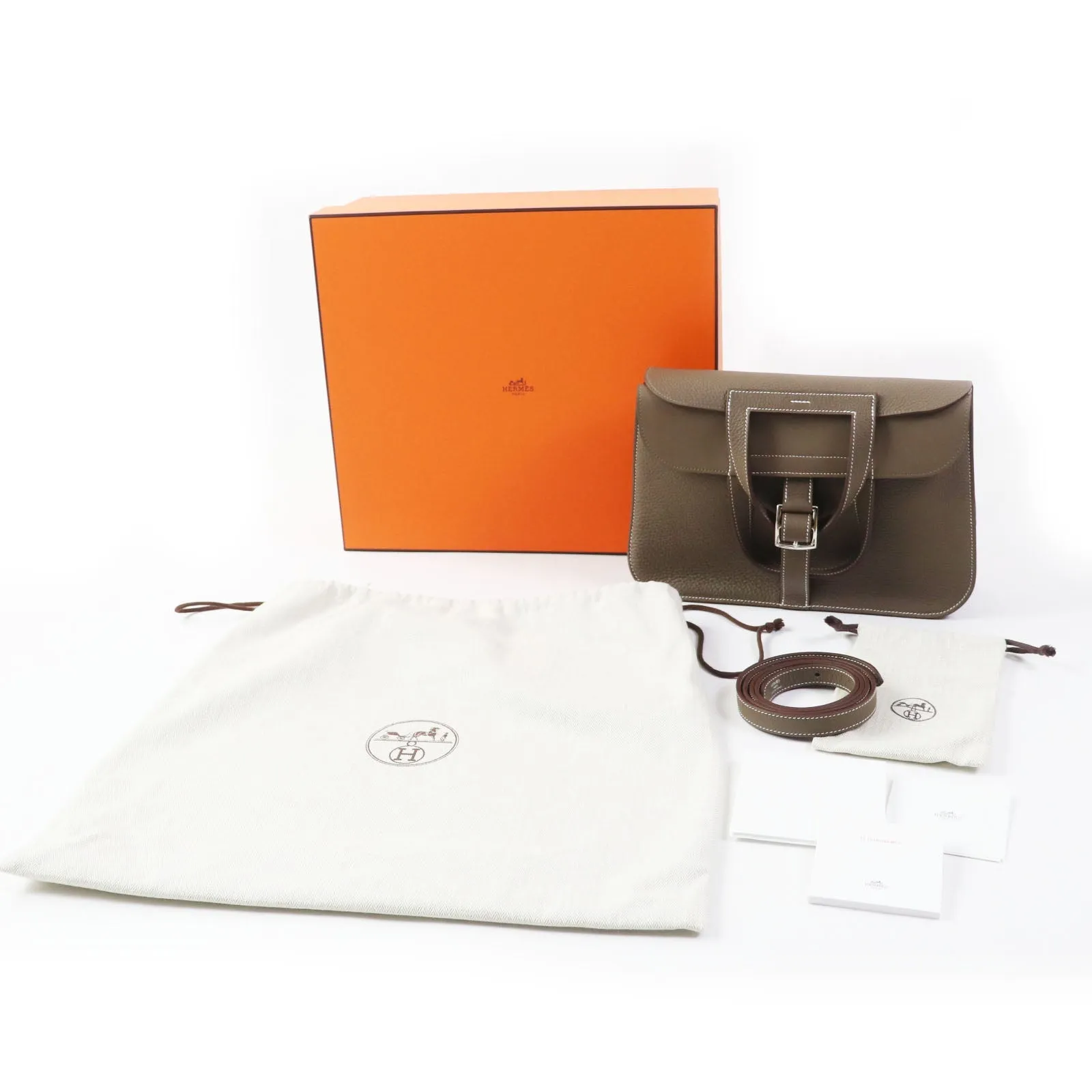 HERMES Shoulder Bag Taurillon Clemence Etope Arzan 31 Women Used