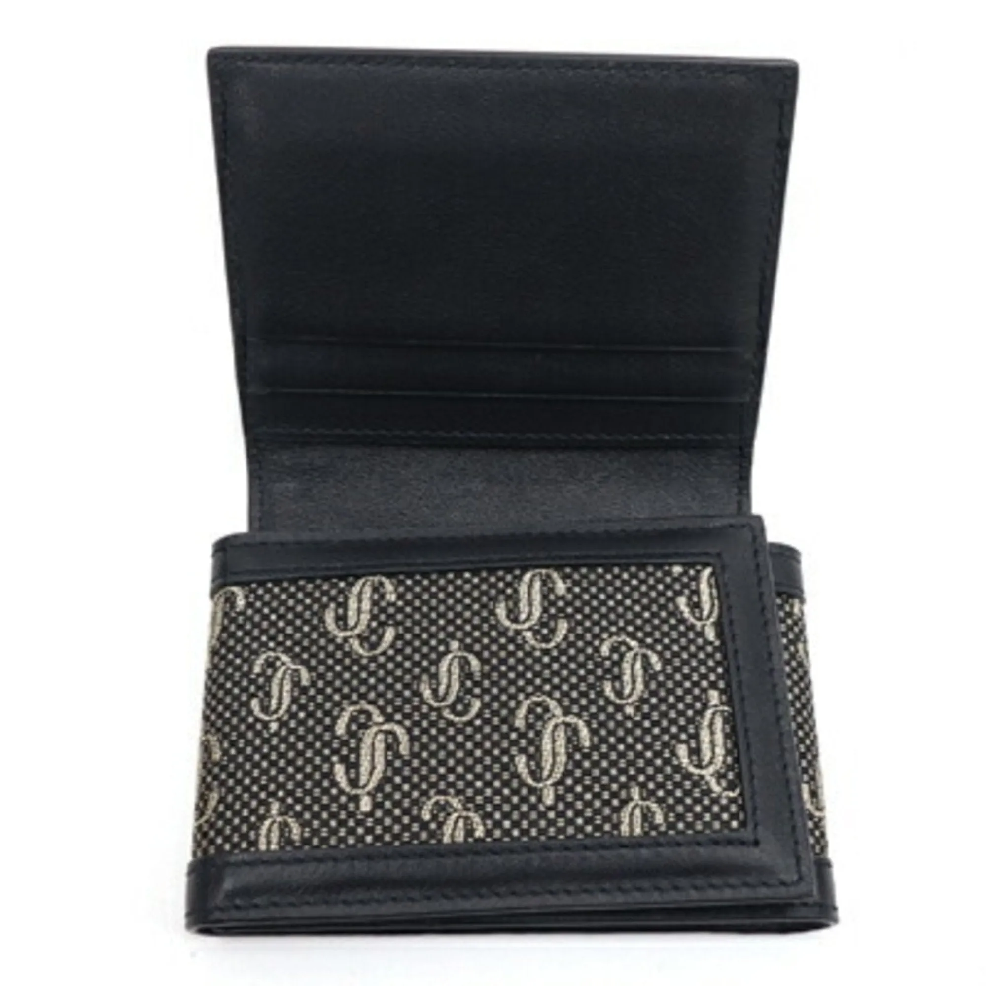 Jimmy Choo Leather Jacquard Card Case (Pre-Owned)