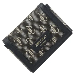 Jimmy Choo Leather Jacquard Card Case (Pre-Owned)