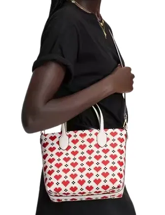 Kate Spade New York Bleecker Pixel Hearts Medium Crossbody Tote