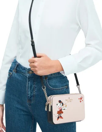 Kate Spade New York Disney X Minnie Double-Zip Crossbody