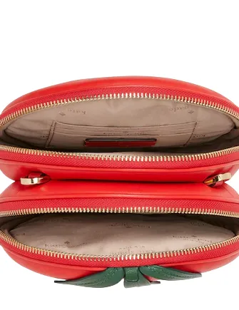 Kate Spade New York Double Mangia Tomato Small Crossbody