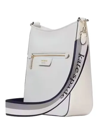 Kate Spade New York Hudson Colorblocked Pebbled Leather Large Messenger Crossbody