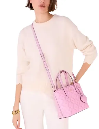 Kate Spade New York Spade Flower Small Tote With Heart Dangle