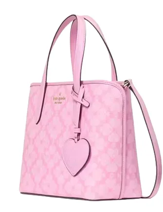 Kate Spade New York Spade Flower Small Tote With Heart Dangle