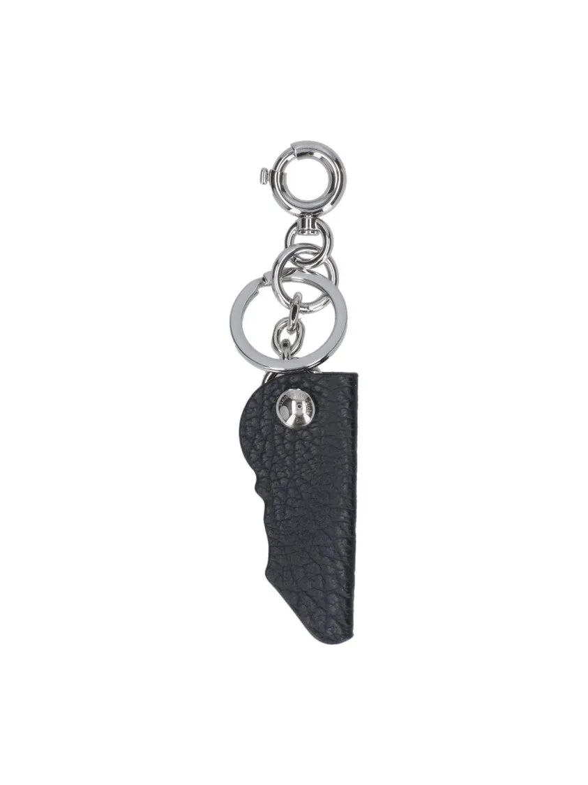 Leather Keyring ?Black