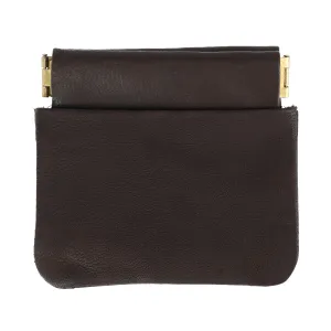 Leather Push Mouth Coin Wallet with Card Slots