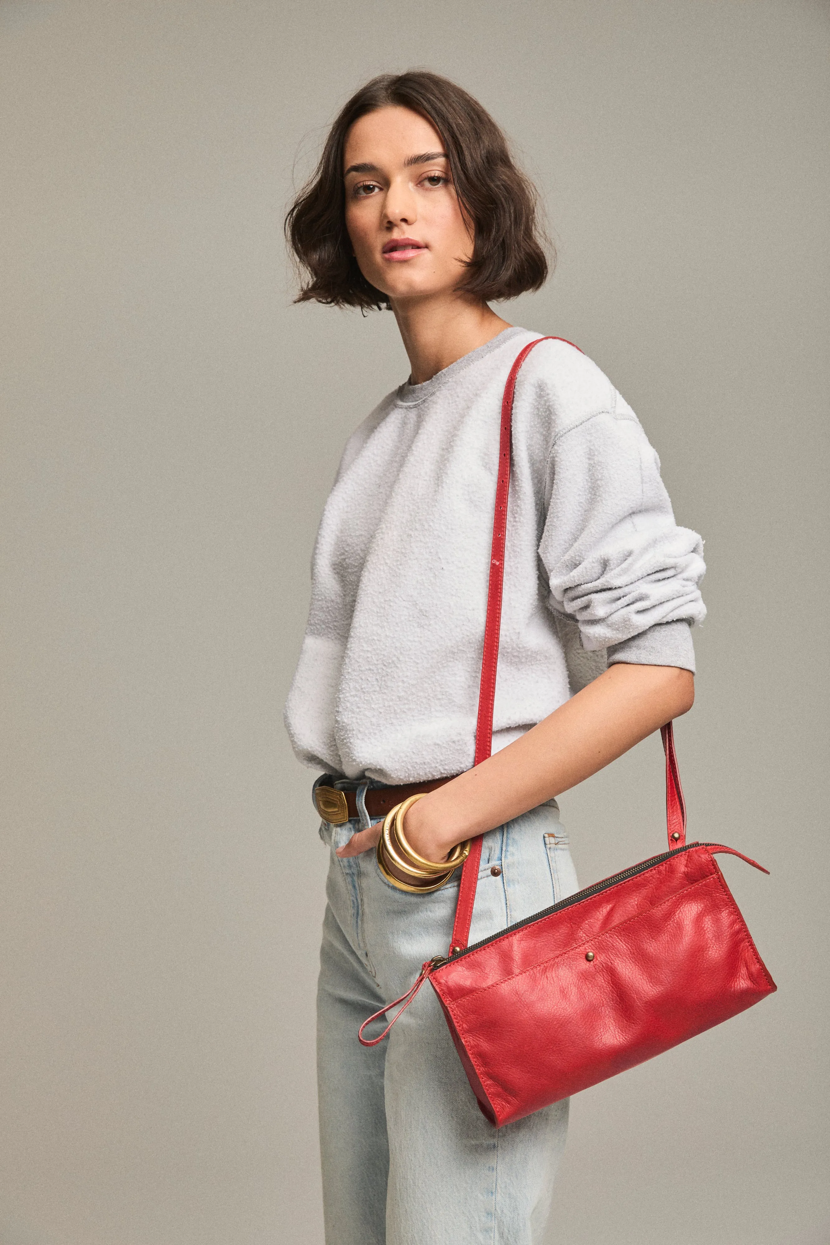 Lily Crossbody - Heritage "Broken-In" Leather Oxblood Burgundy