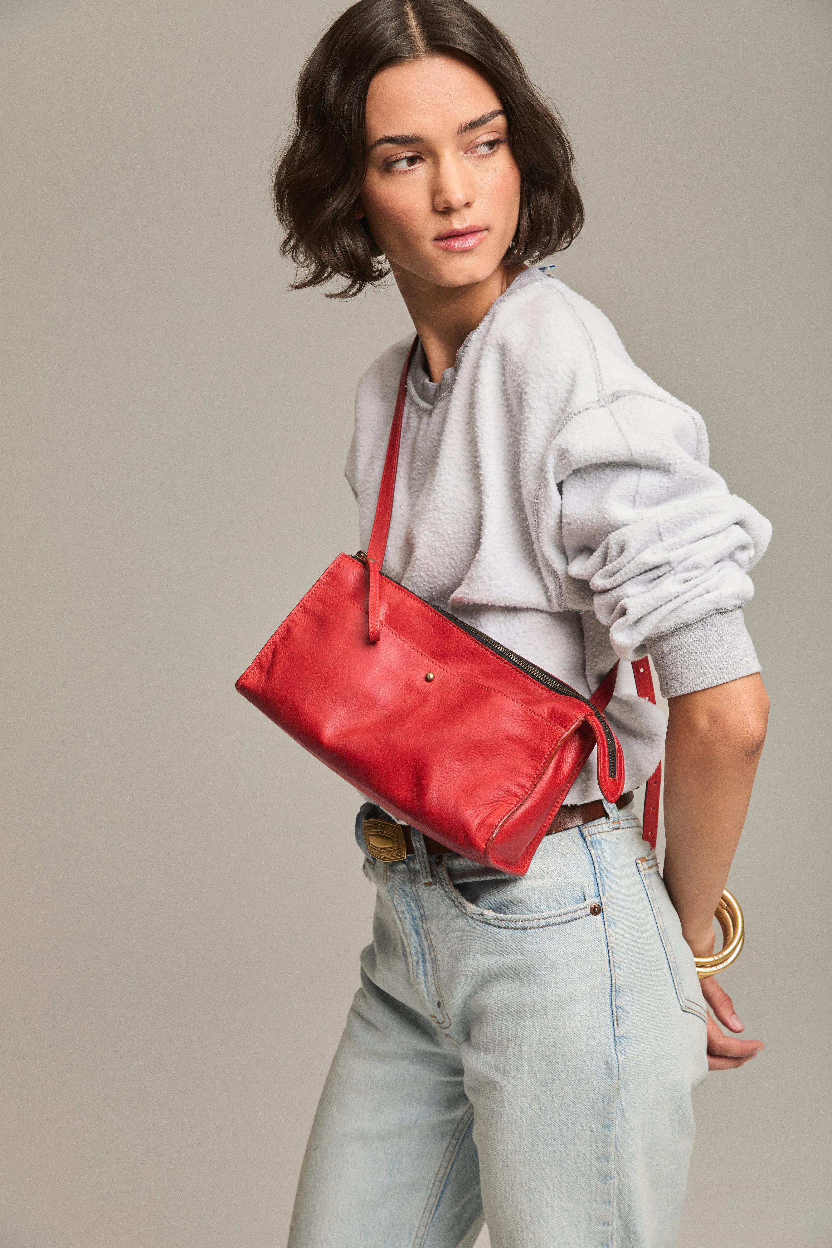Lily Crossbody - Heritage "Broken-In" Leather Oxblood Burgundy