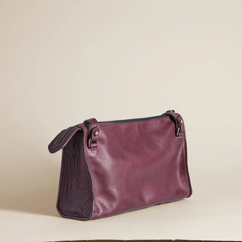 Lily Crossbody - Heritage "Broken-In" Leather Oxblood Burgundy