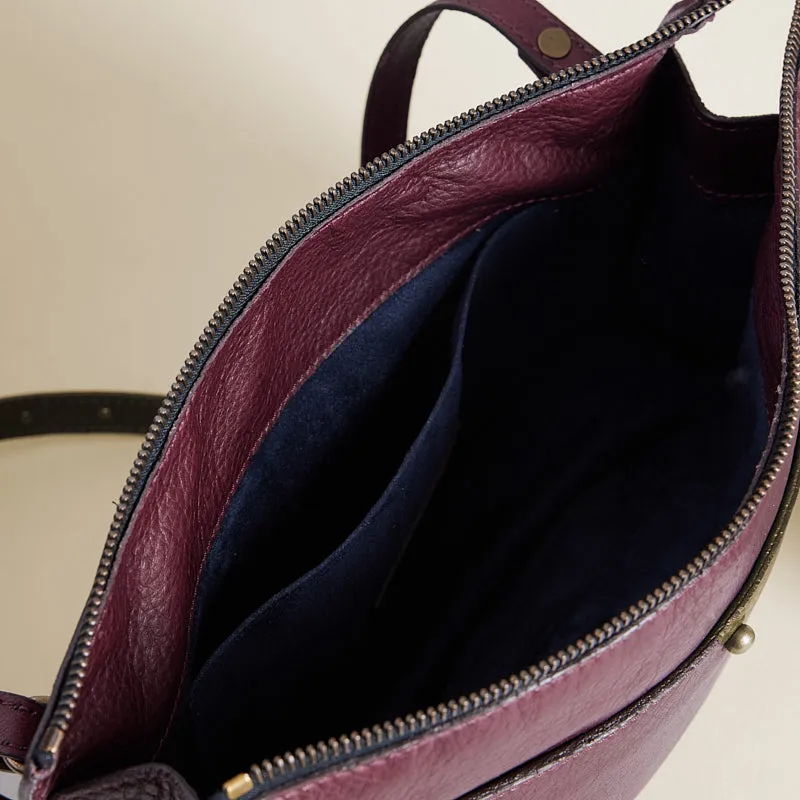 Lily Crossbody - Heritage "Broken-In" Leather Oxblood Burgundy