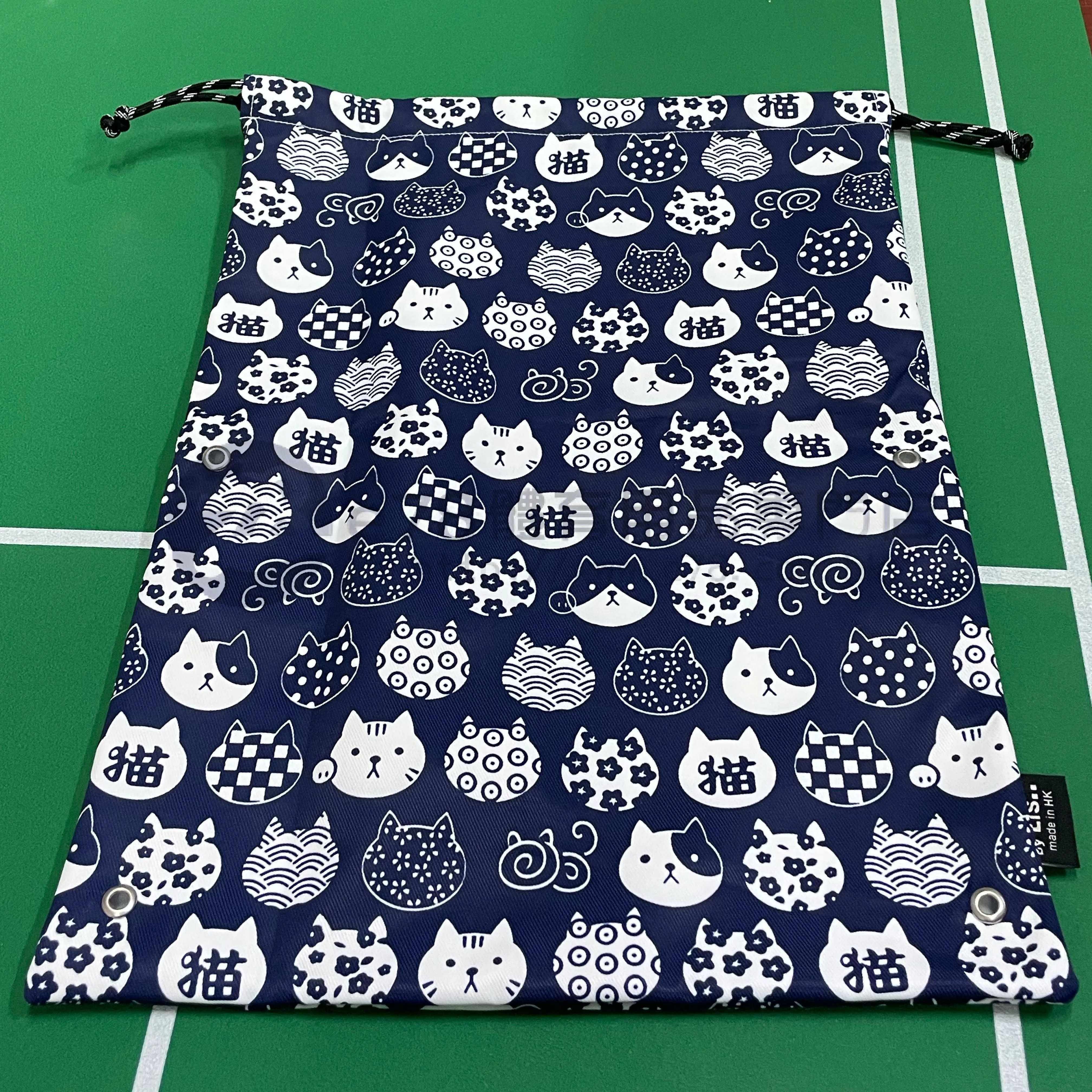 Lis..Handmade Water Resistant shoes bag (Neko 102)