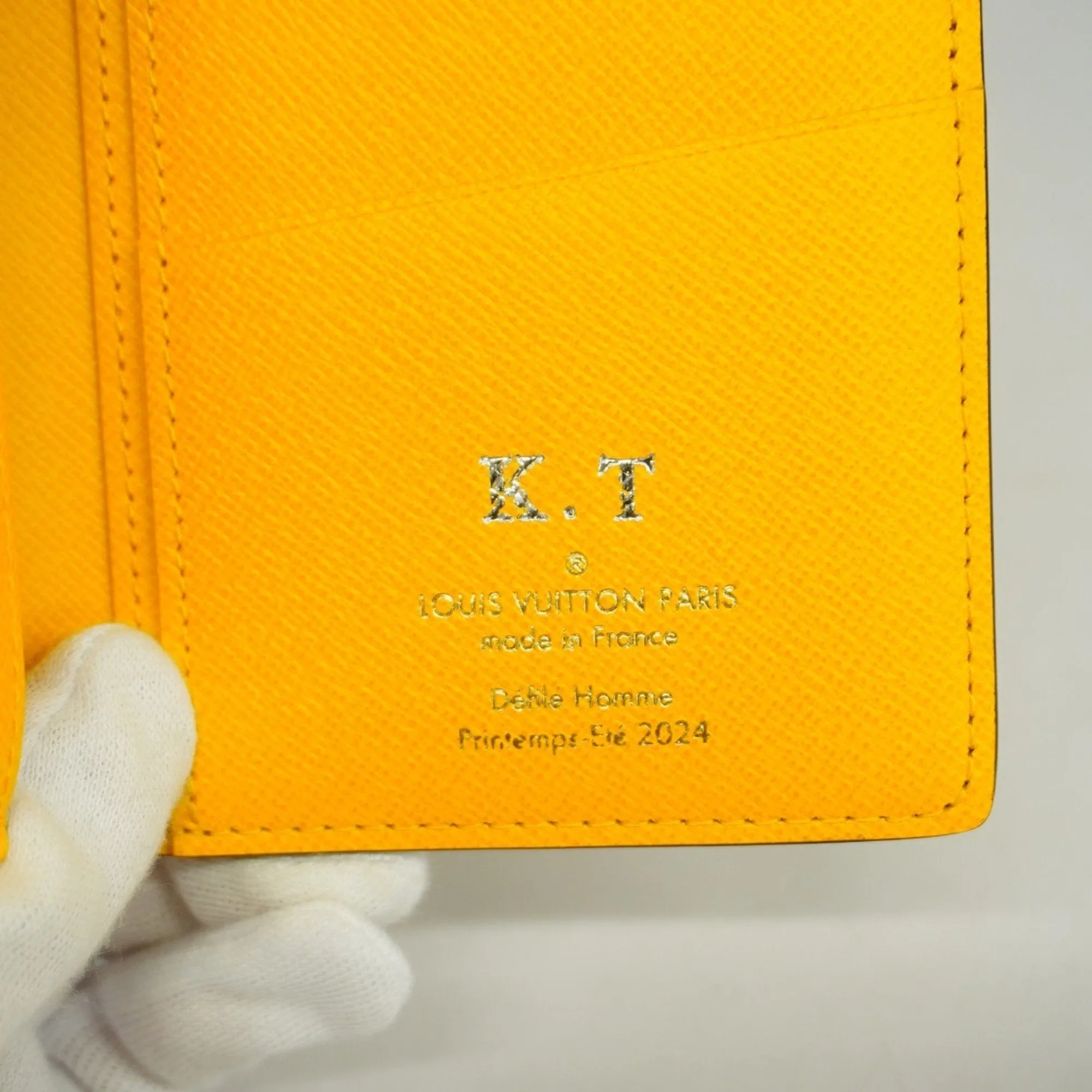 Louis Vuitton Ebene yellow Long Wallet (Bi-Fold) (Pre-Owned)