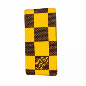 Louis Vuitton Ebene yellow Long Wallet (Bi-Fold) (Pre-Owned)