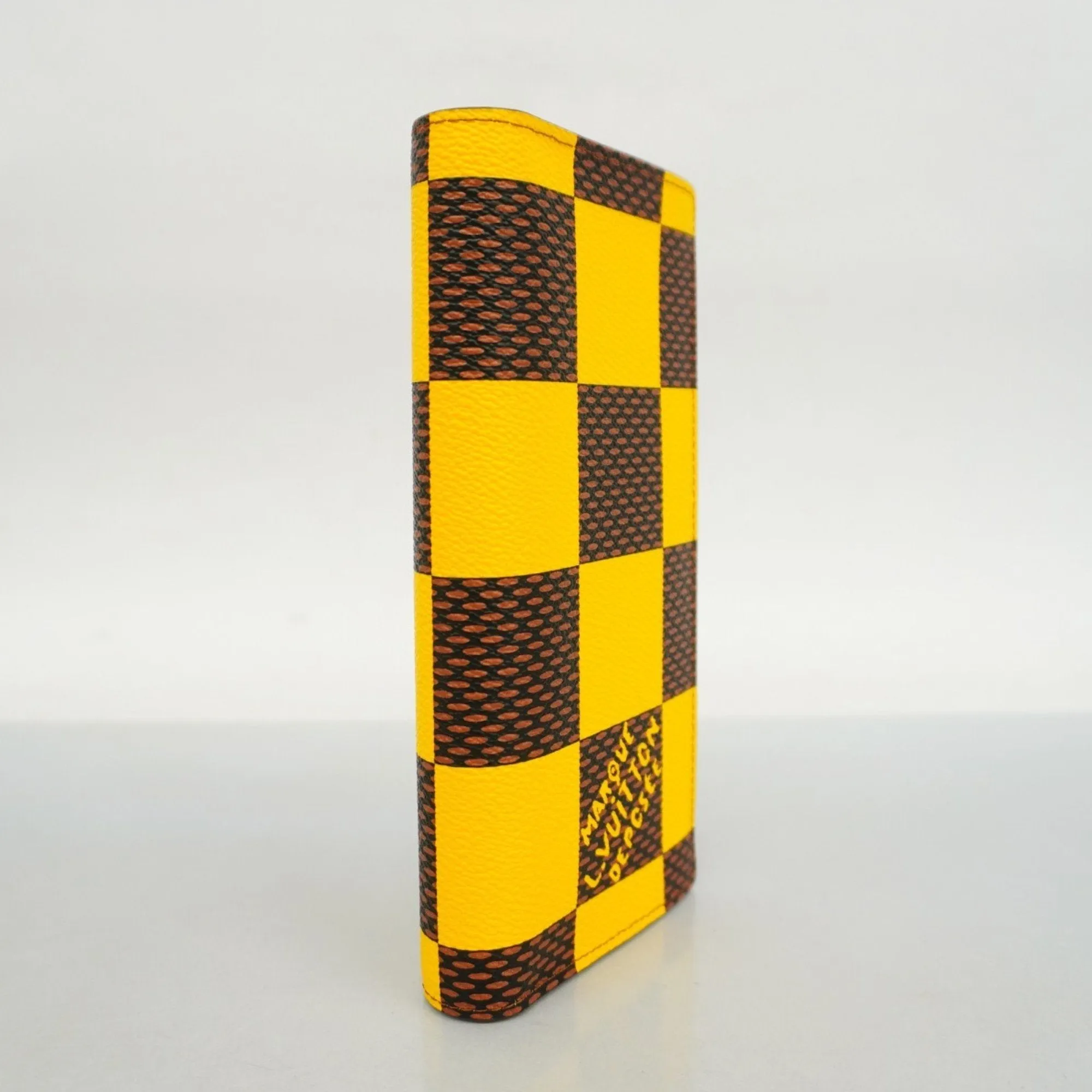 Louis Vuitton Ebene yellow Long Wallet (Bi-Fold) (Pre-Owned)