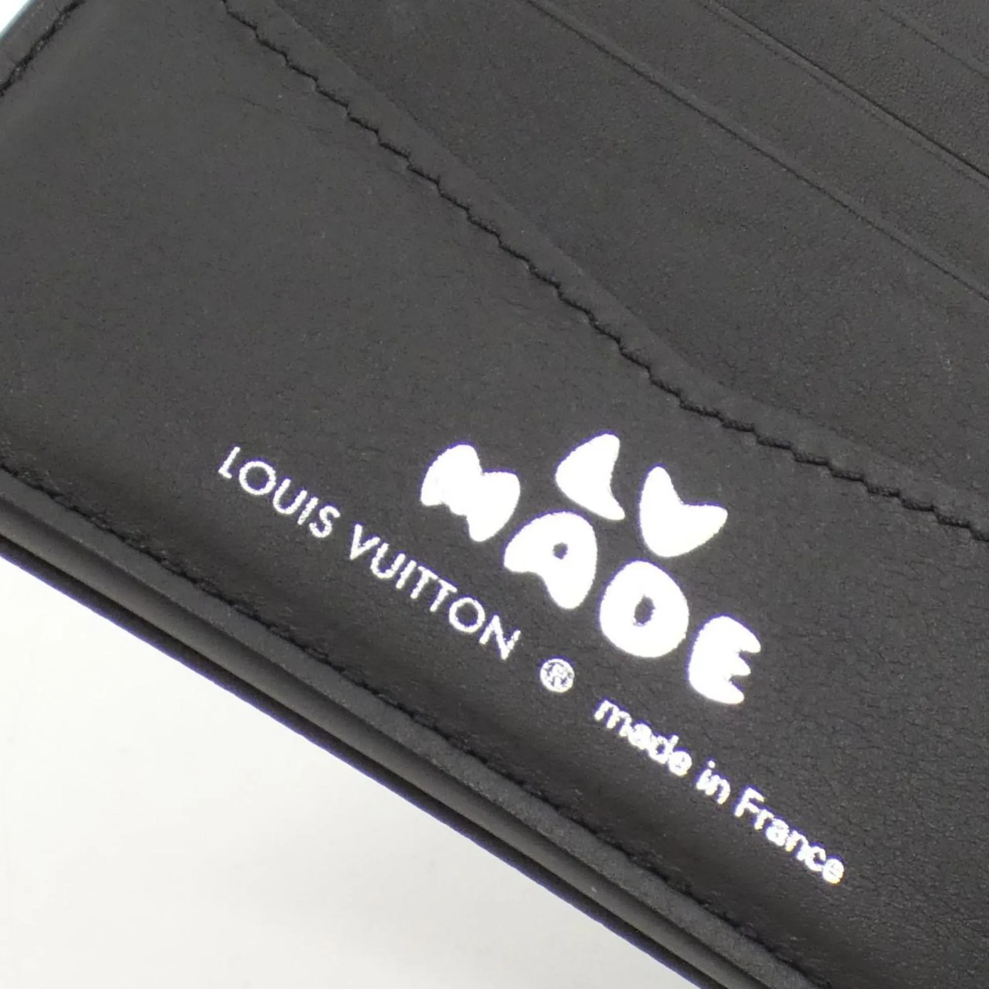 Louis Vuitton Monogram blue Leather Bill Wallet (Bi-Fold) (Pre-Owned)