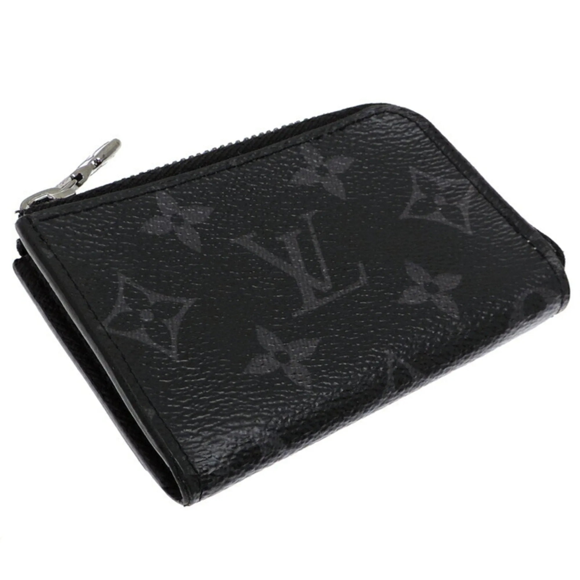 Louis Vuitton Monogram Eclipse Coin Purse/Coin Case (Pre-Owned)