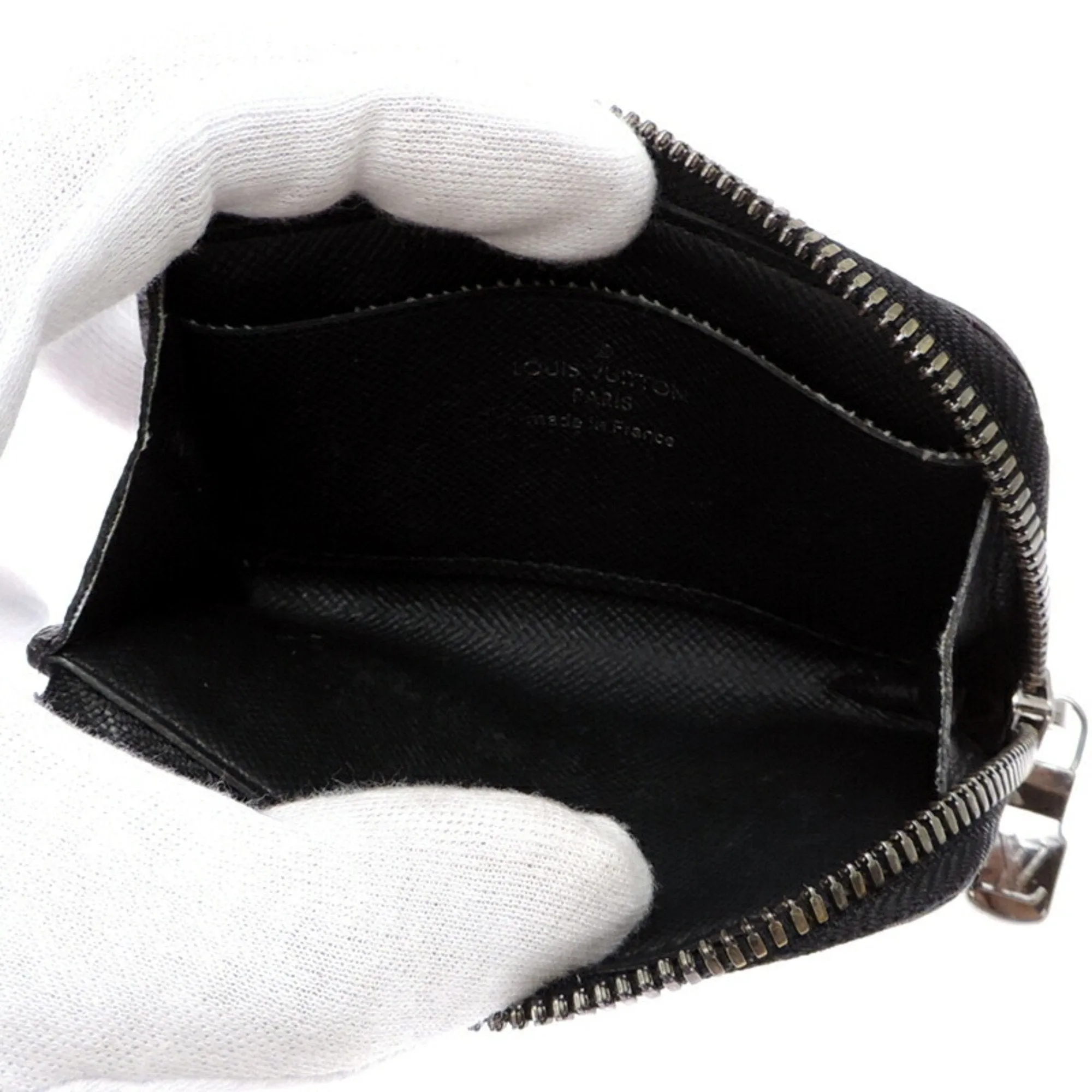 Louis Vuitton Monogram Eclipse Coin Purse/Coin Case (Pre-Owned)