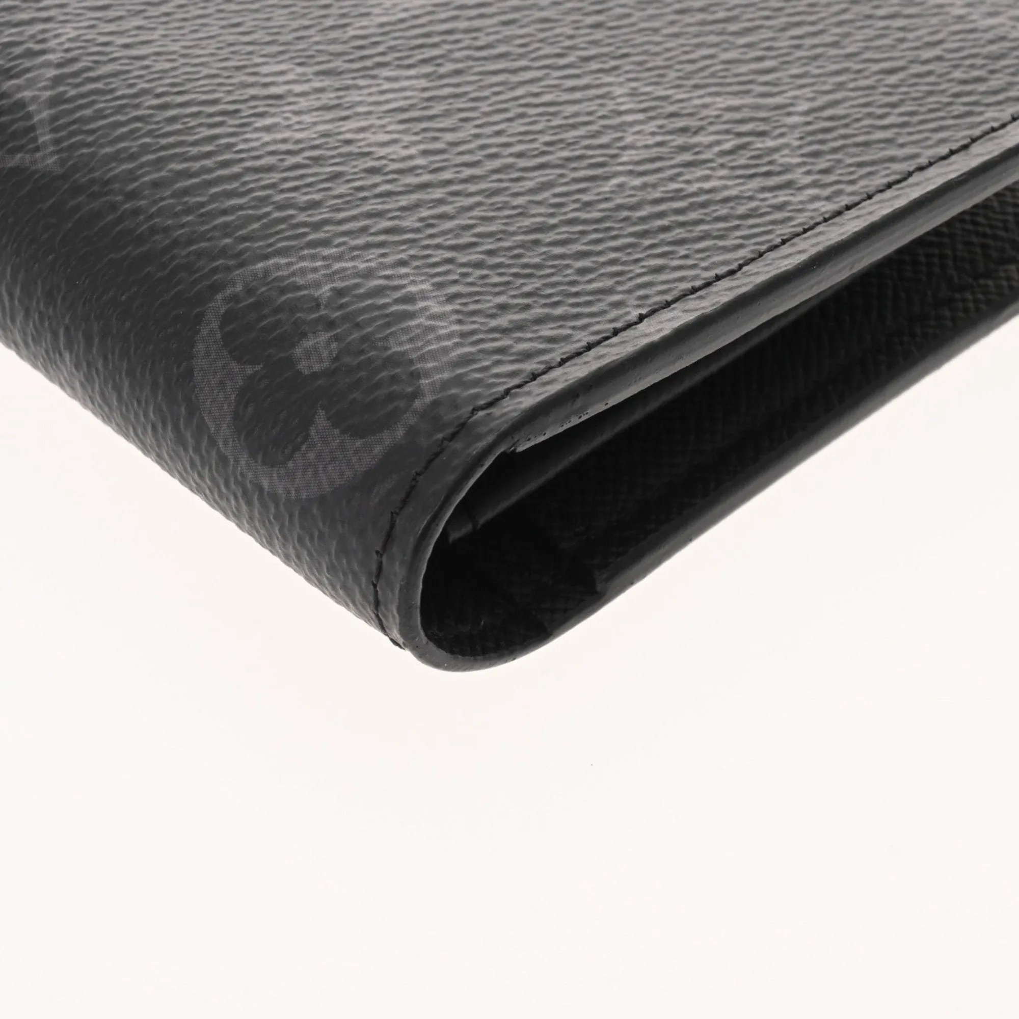 Louis Vuitton Monogram Eclipse  Leather Long Wallet (Bi-Fold) (Pre-Owned)