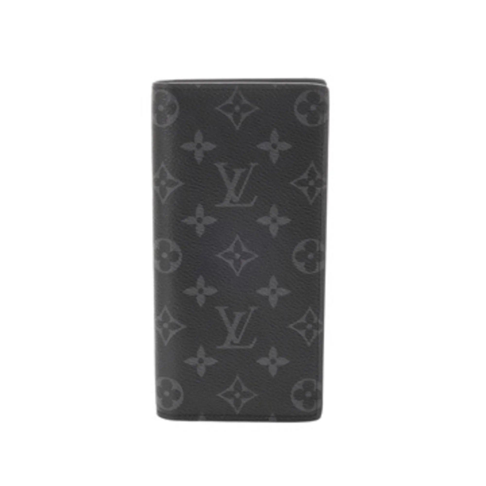 Louis Vuitton Monogram Eclipse  Leather Long Wallet (Bi-Fold) (Pre-Owned)