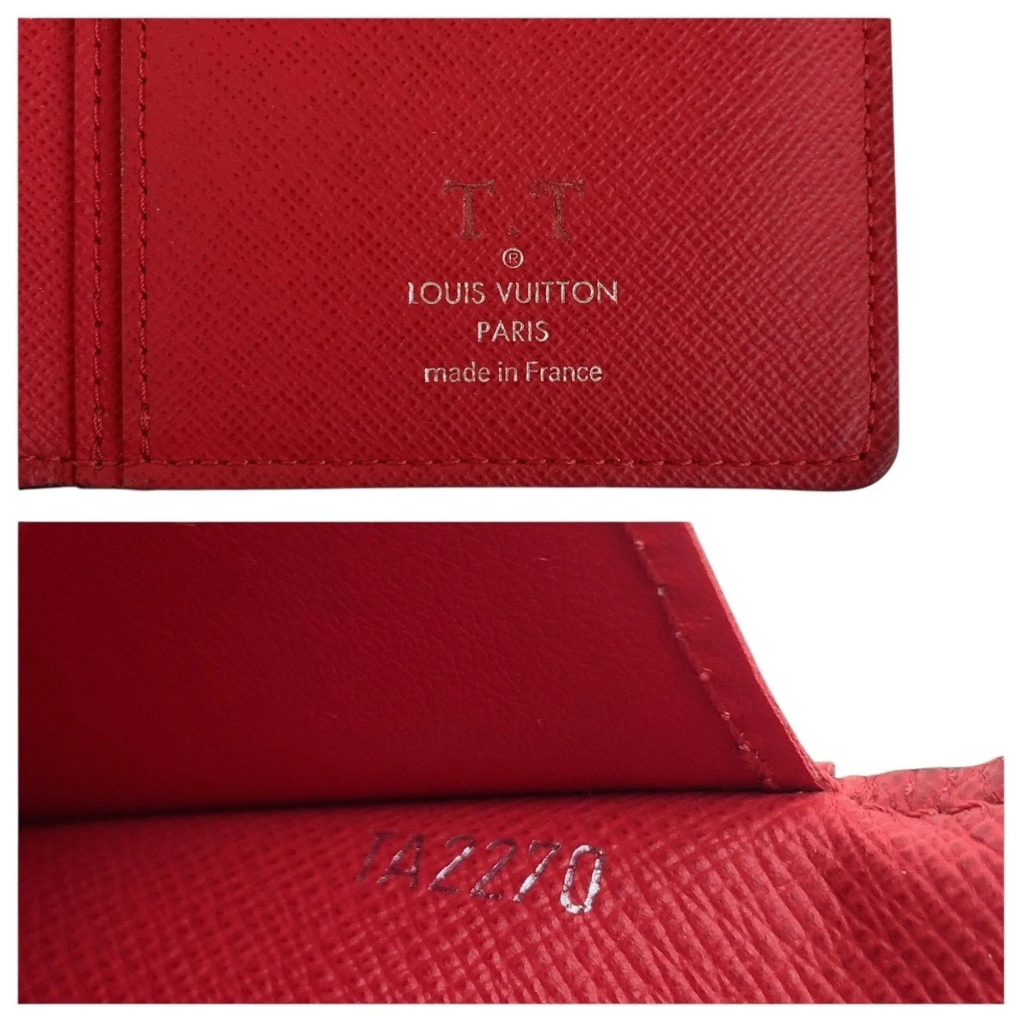 Louis Vuitton Navy blue Color Leather Long Wallet (Bi-Fold) (Pre-Owned)