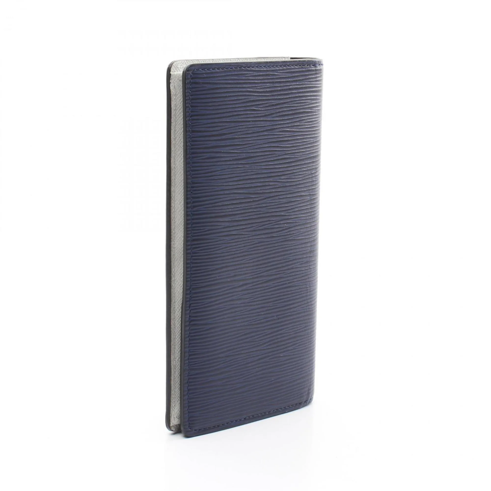 Louis Vuitton  Navy Epi Leather Pvc Coated Canvas Monogram Eclipse Long Wallet (Bi-Fold) (Pre-Owned)
