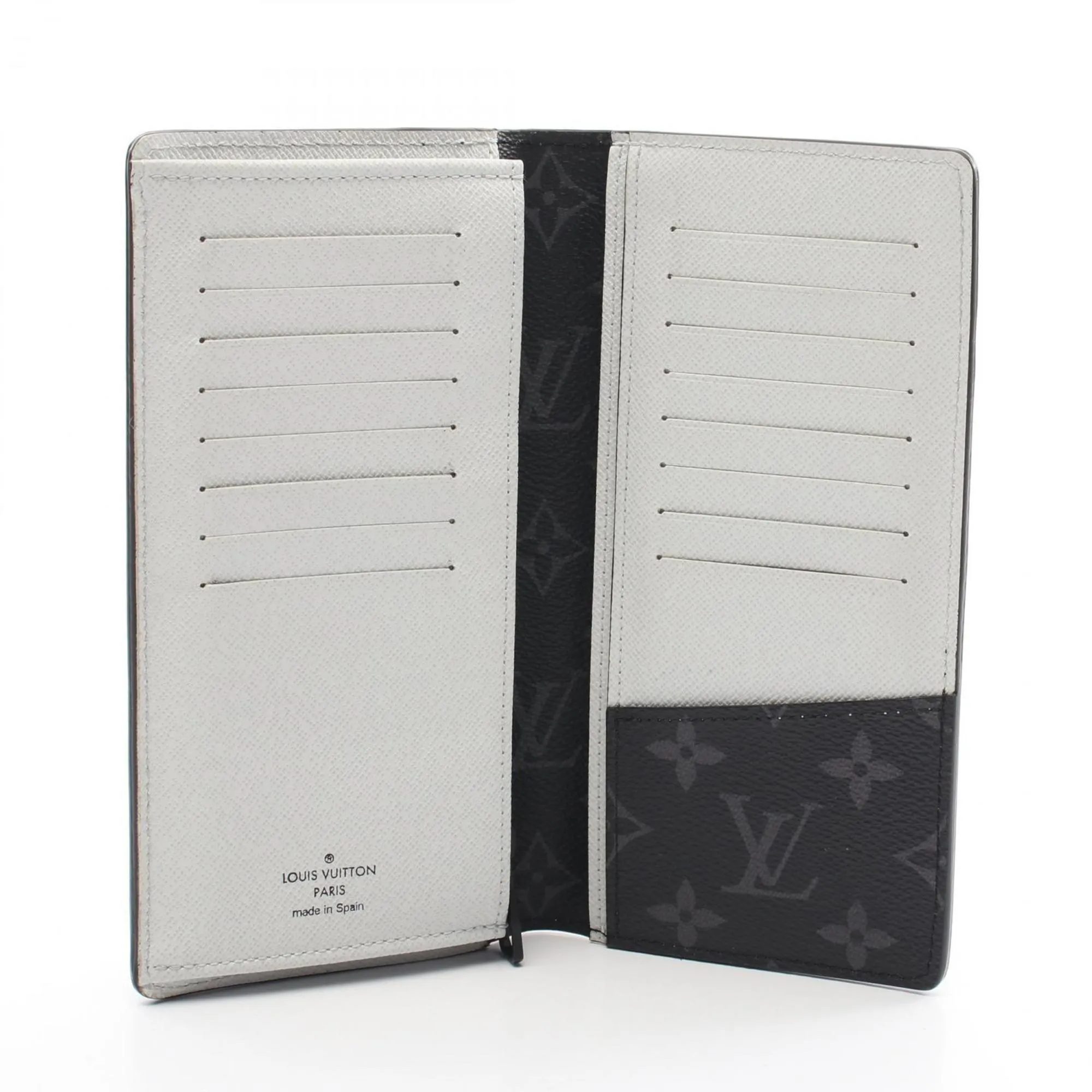 Louis Vuitton  Navy Epi Leather Pvc Coated Canvas Monogram Eclipse Long Wallet (Bi-Fold) (Pre-Owned)
