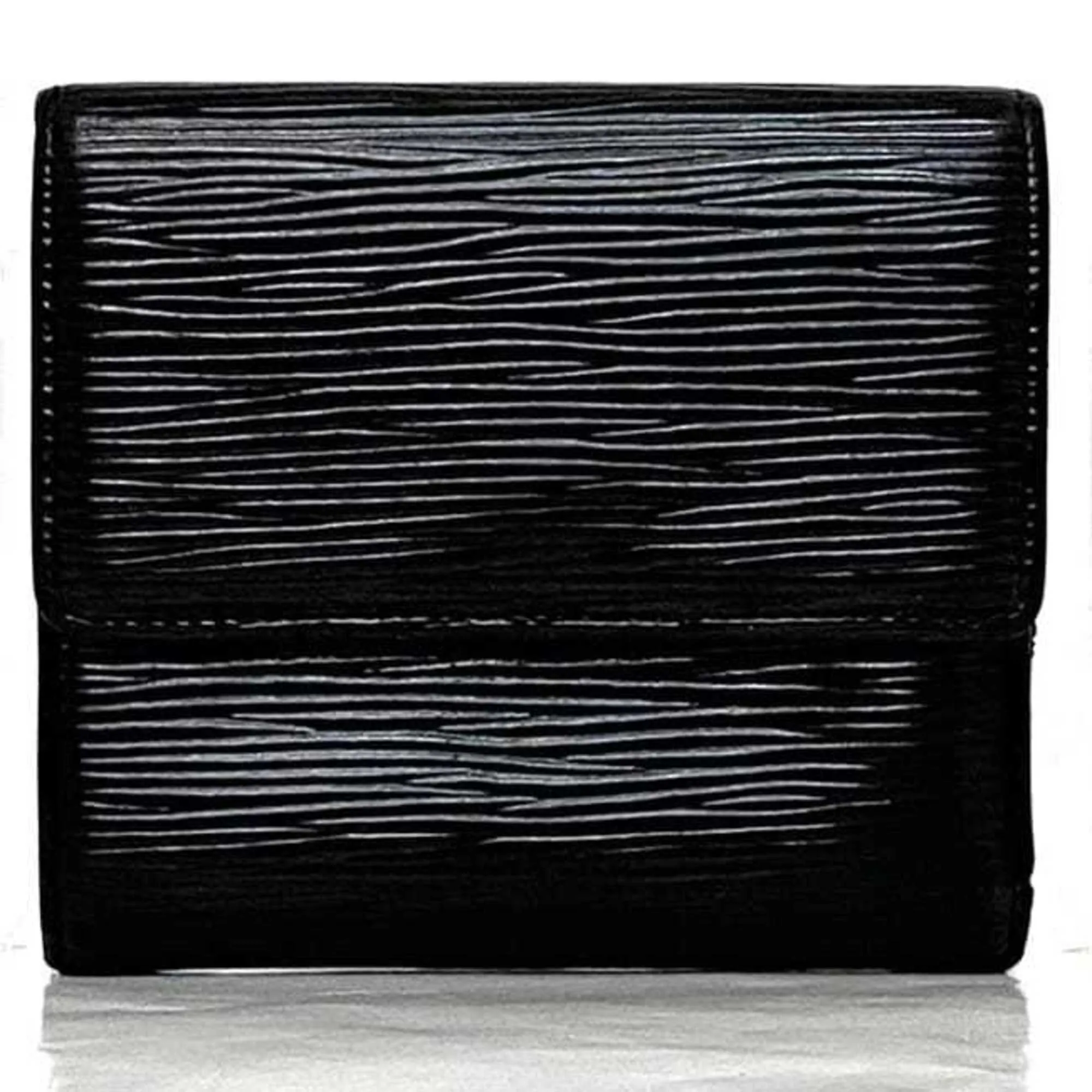 Louis Vuitton Noir Epi Leather Wallet (Tri-Fold) (Pre-Owned)