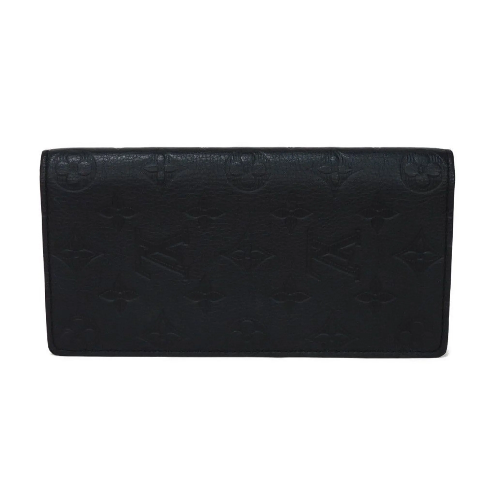 Louis Vuitton Noir Monogram Shadow Long Wallet (Bi-Fold) (Pre-Owned)