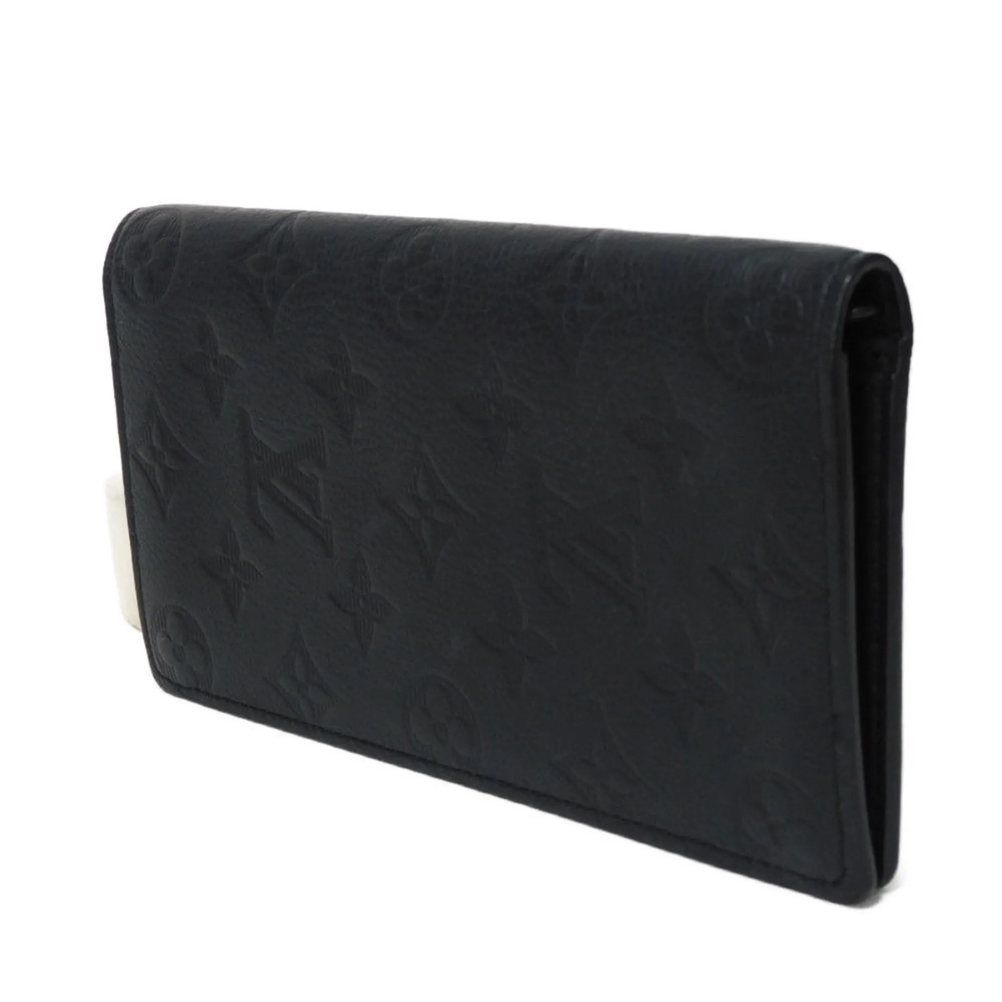 Louis Vuitton Noir Monogram Shadow Long Wallet (Bi-Fold) (Pre-Owned)