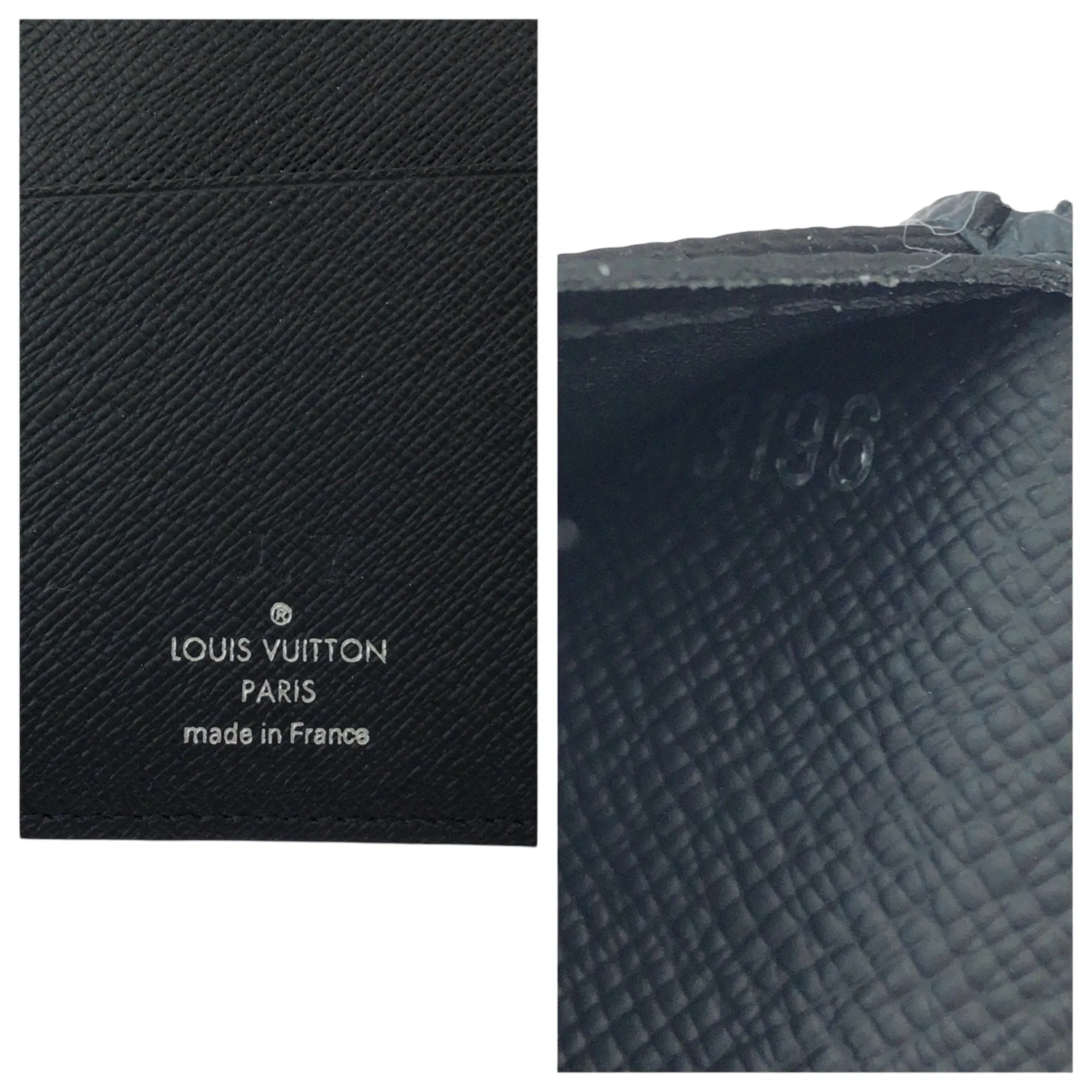Louis Vuitton Noir Pvc Long Wallet (Bi-Fold) (Pre-Owned)