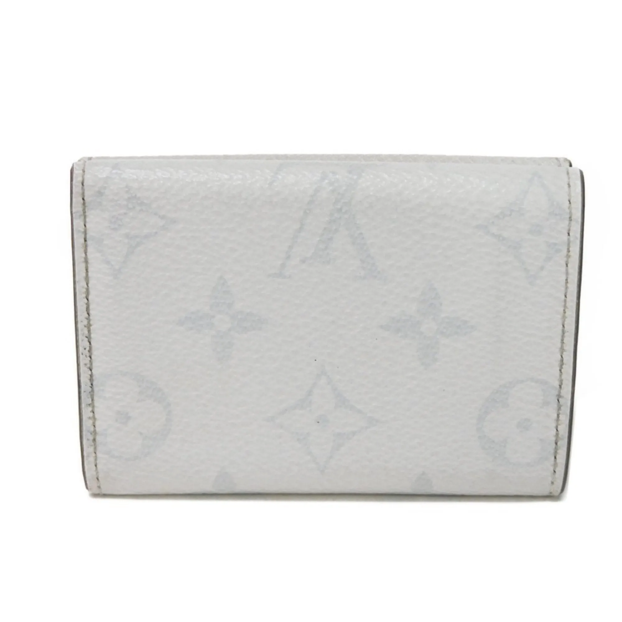 Louis Vuitton Taiga Leather Monogram Leather Wallet (Tri-Fold) (Pre-Owned)