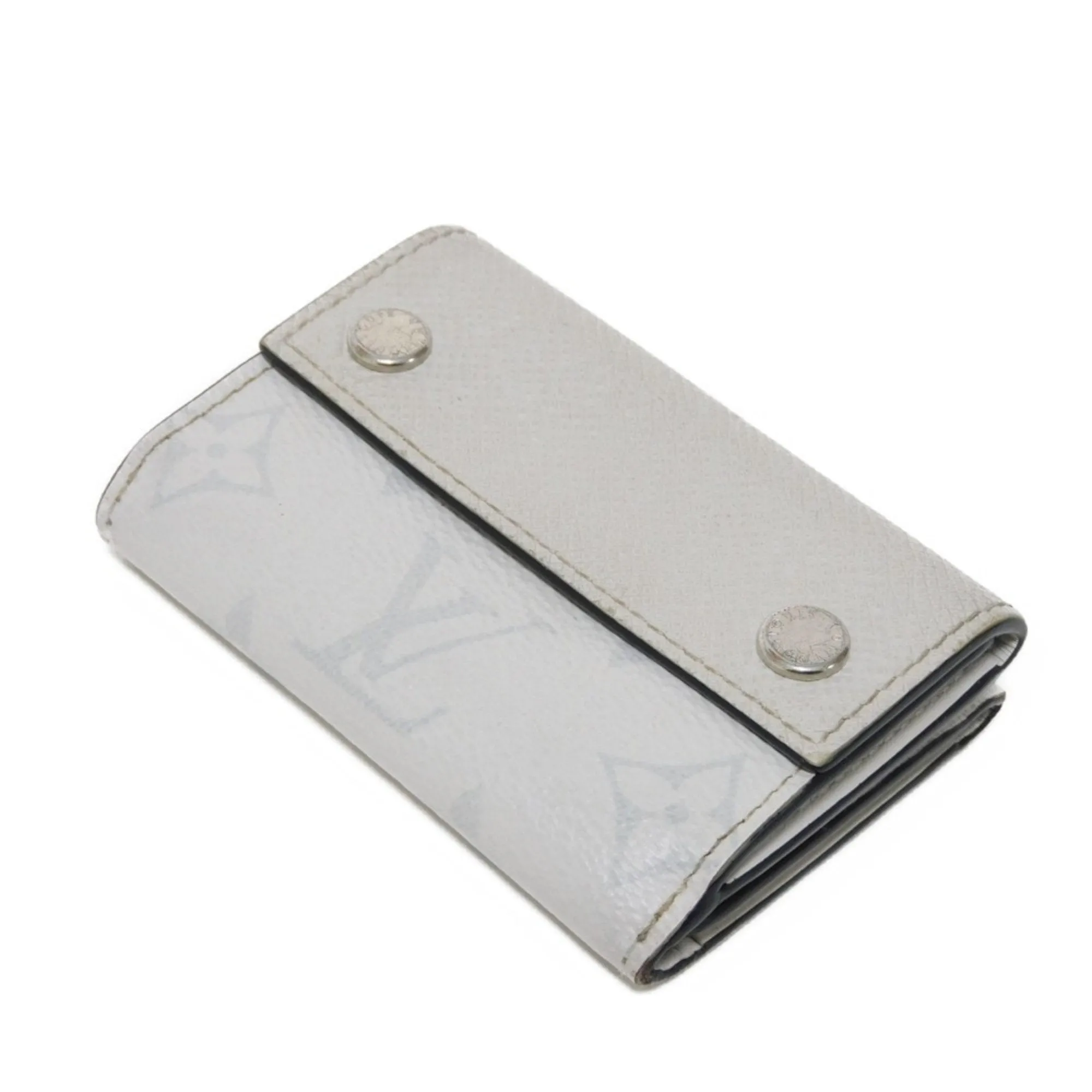 Louis Vuitton Taiga Leather Monogram Leather Wallet (Tri-Fold) (Pre-Owned)