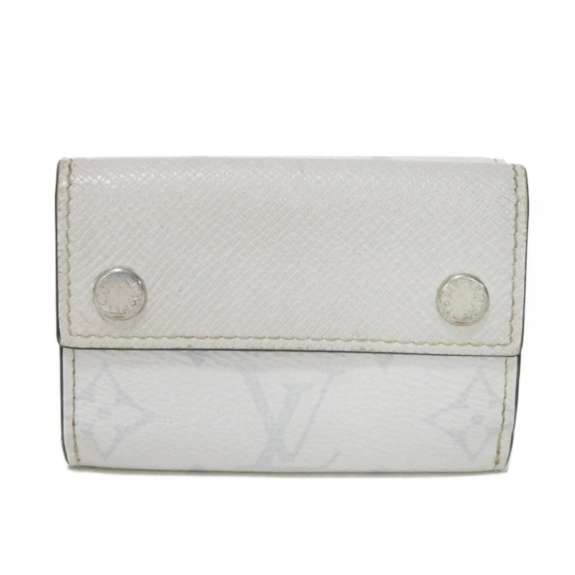 Louis Vuitton Taiga Leather Monogram Leather Wallet (Tri-Fold) (Pre-Owned)