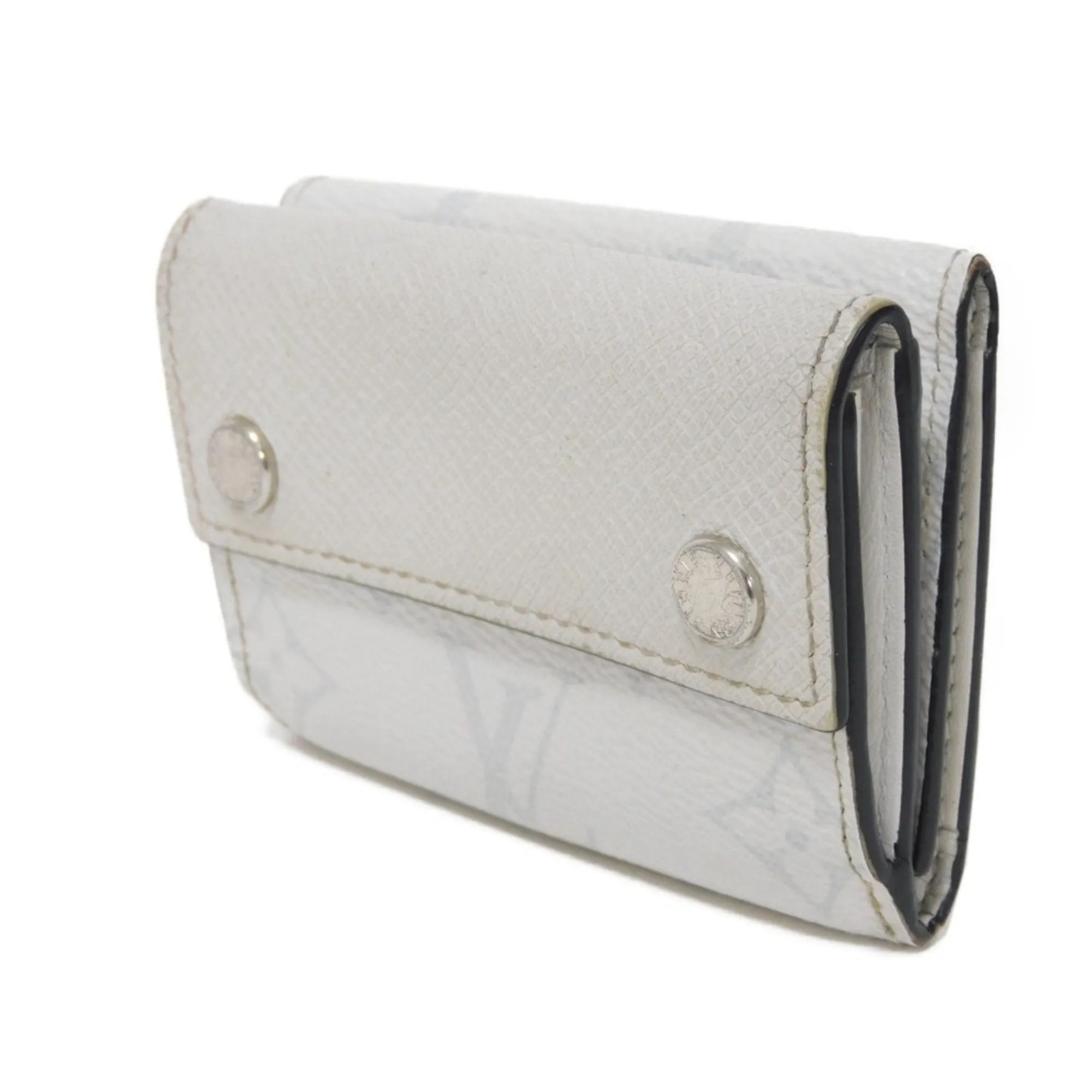 Louis Vuitton Taiga Leather Monogram Leather Wallet (Tri-Fold) (Pre-Owned)