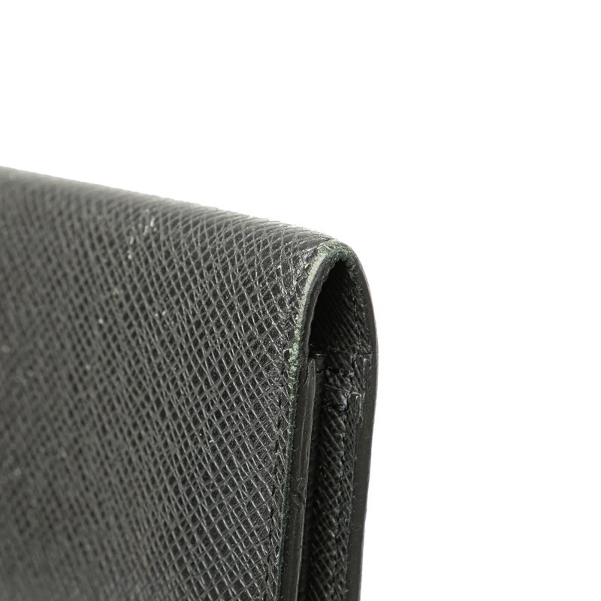 Louis Vuitton Taiga Noir Taiga Leather Coin Purse/Coin Case (Pre-Owned)
