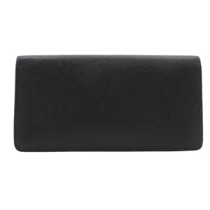 Louis Vuitton Taiga Noir Taiga Leather Long Wallet (Bi-Fold) (Pre-Owned)