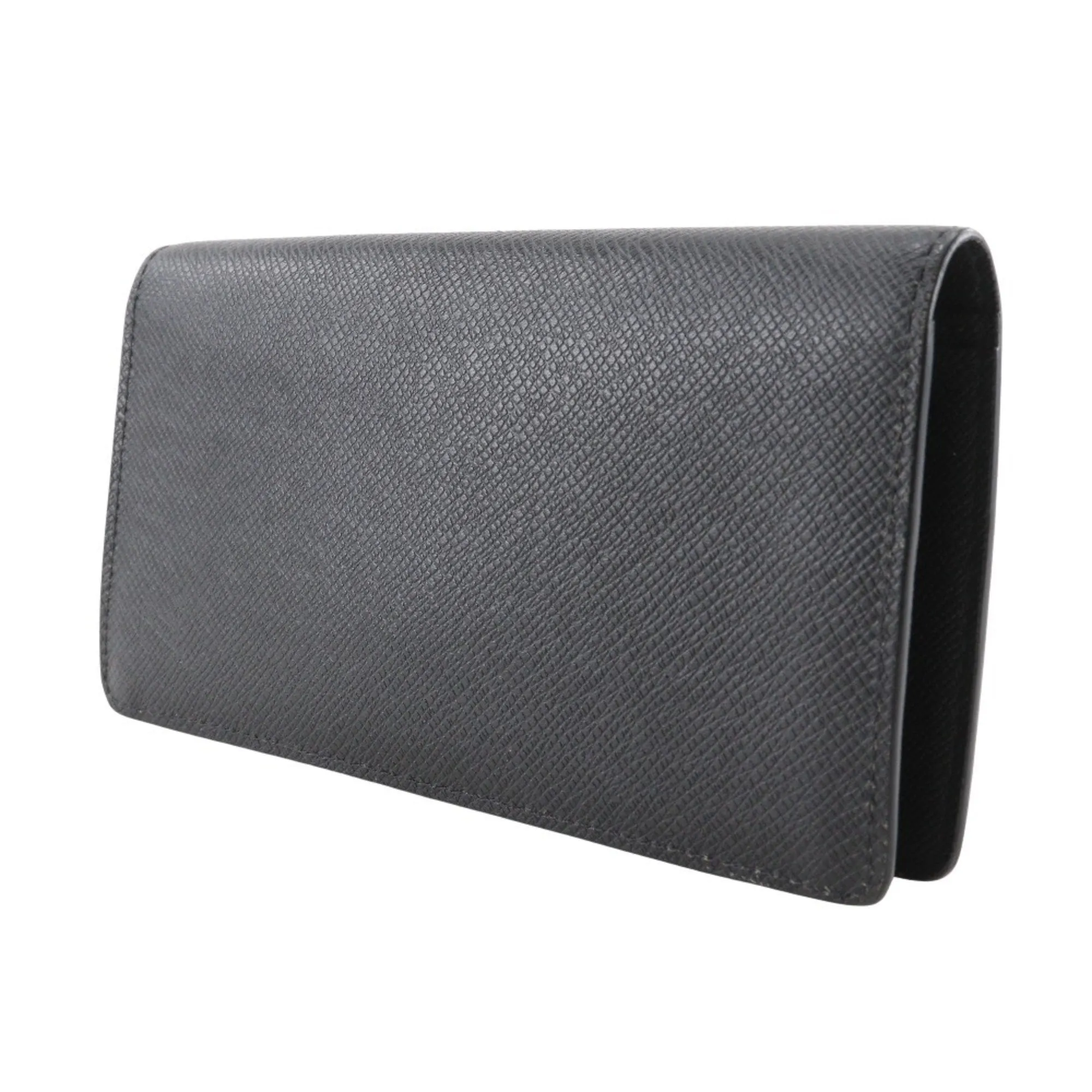 Louis Vuitton Taiga Noir Taiga Leather Long Wallet (Bi-Fold) (Pre-Owned)