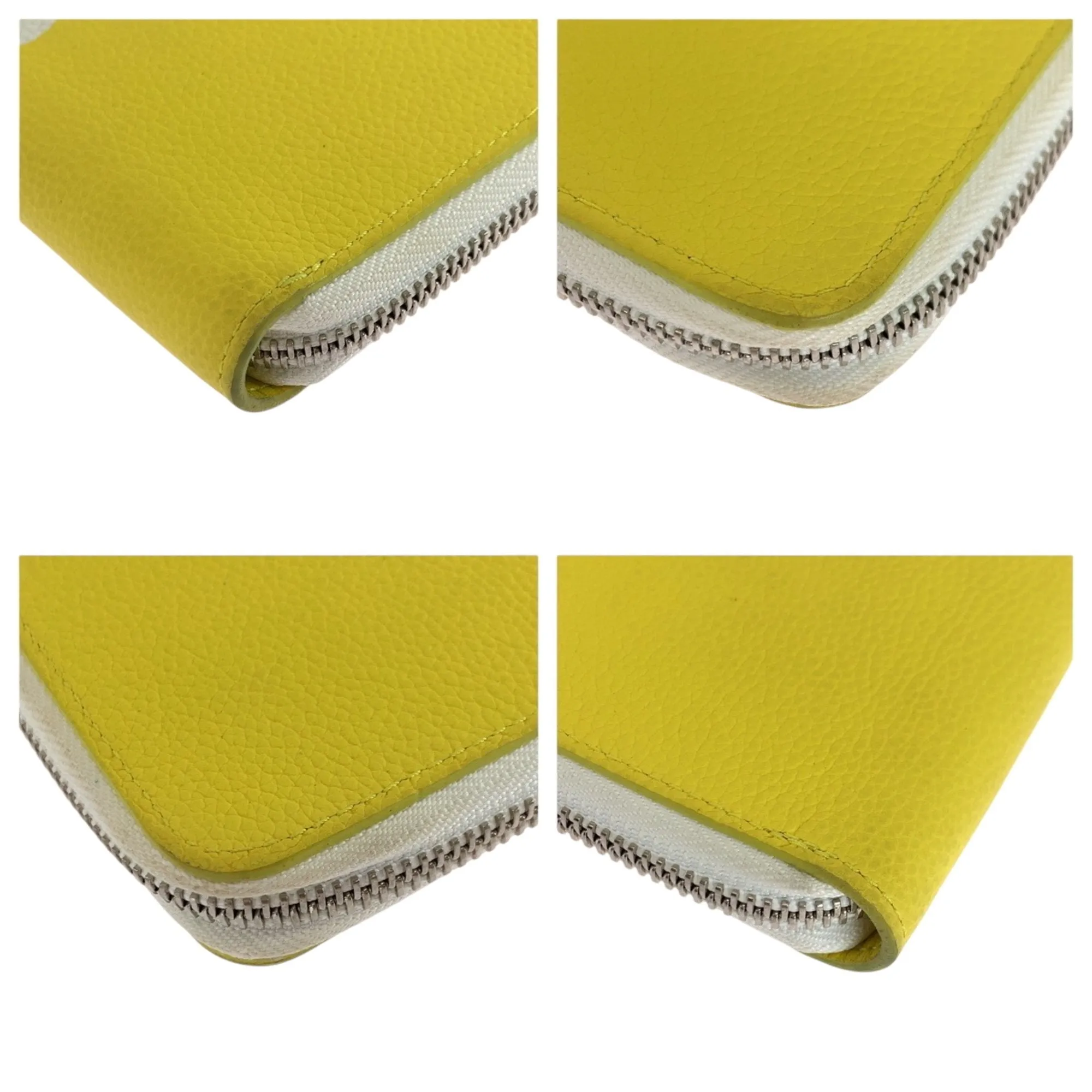 Louis Vuitton yellow Leather Long Wallet (Bi-Fold) (Pre-Owned)