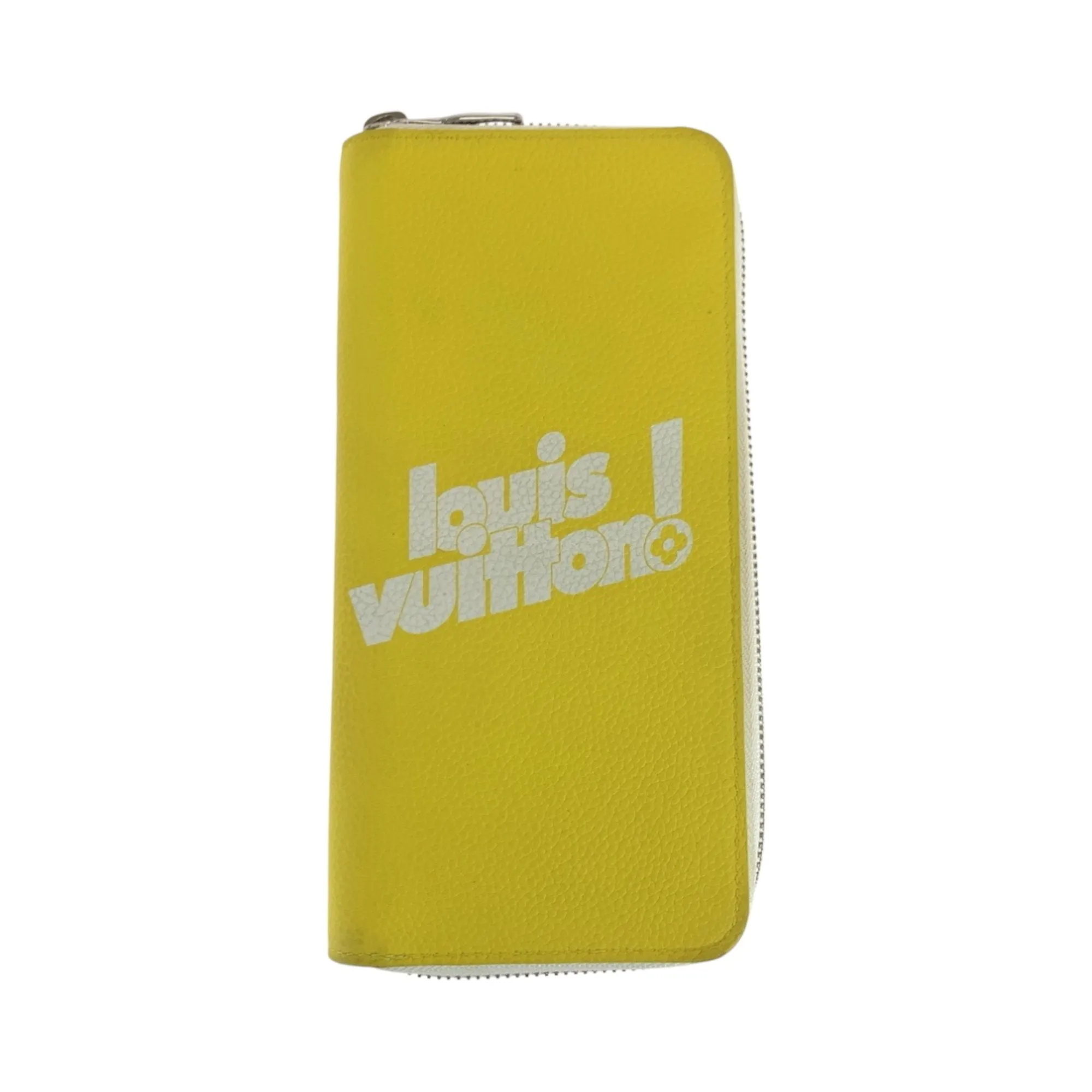 Louis Vuitton yellow Leather Long Wallet (Bi-Fold) (Pre-Owned)