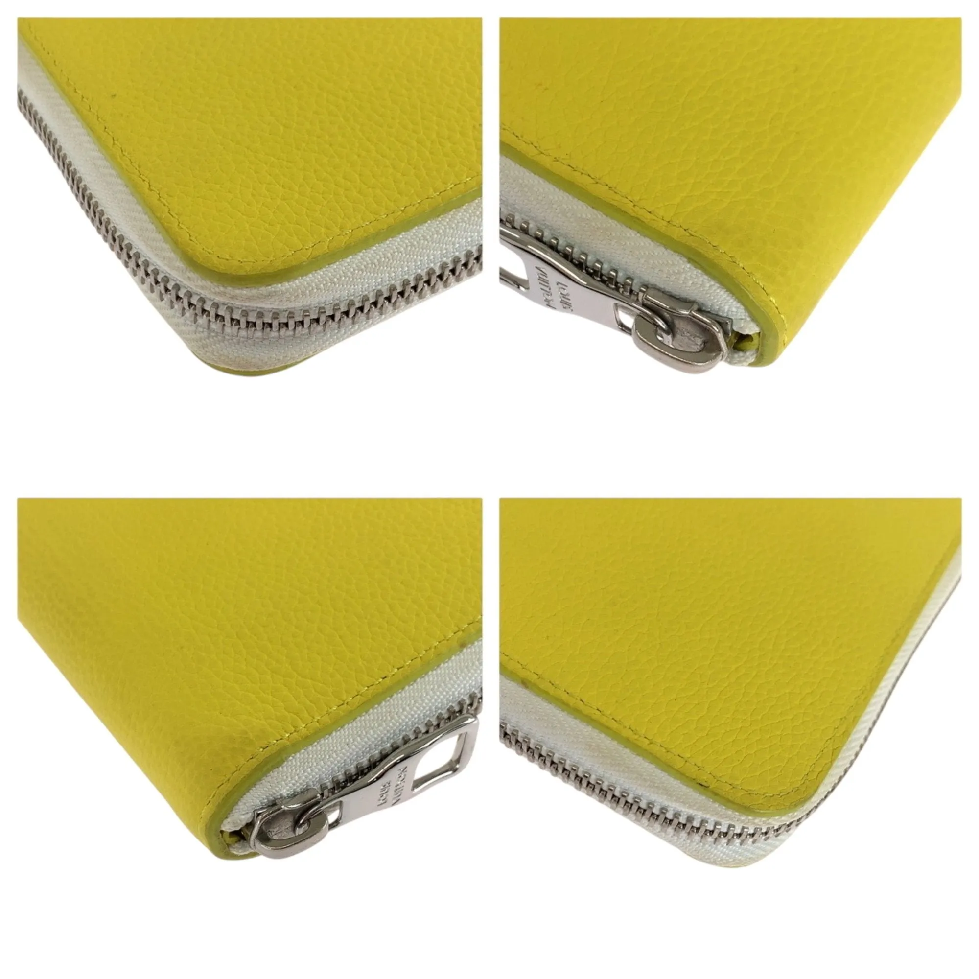 Louis Vuitton yellow Leather Long Wallet (Bi-Fold) (Pre-Owned)